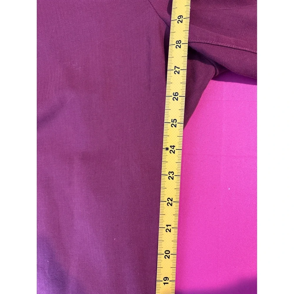 Banana Republic Mens Aiden Fit Red Burgundy Herringbone Pants‎ Sz 35x30 Casual